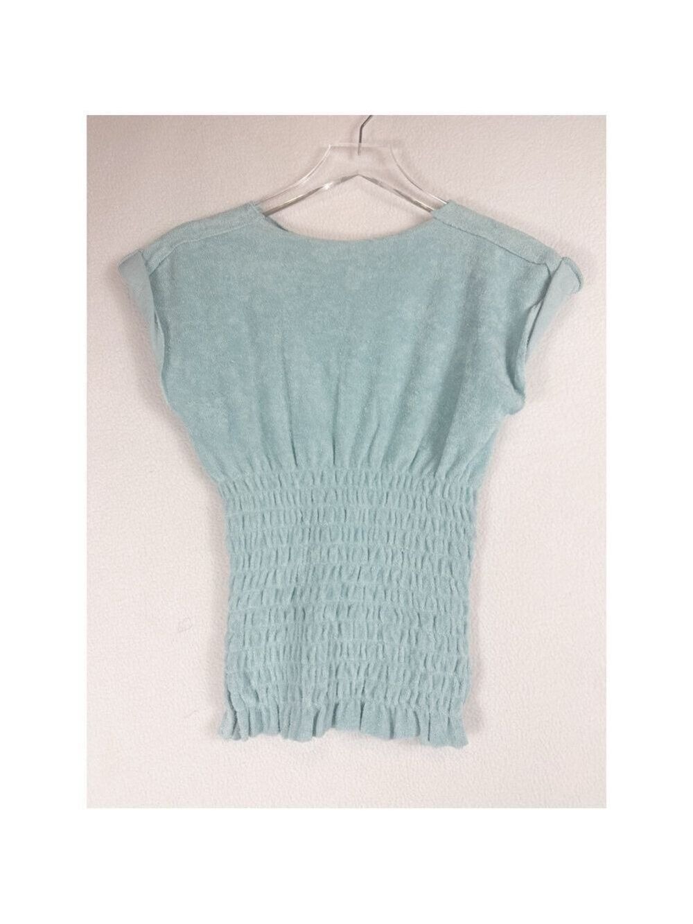 NWOT Free People Sadie Towel Terry Smocked Top XS $68 - Picture 3 of 3